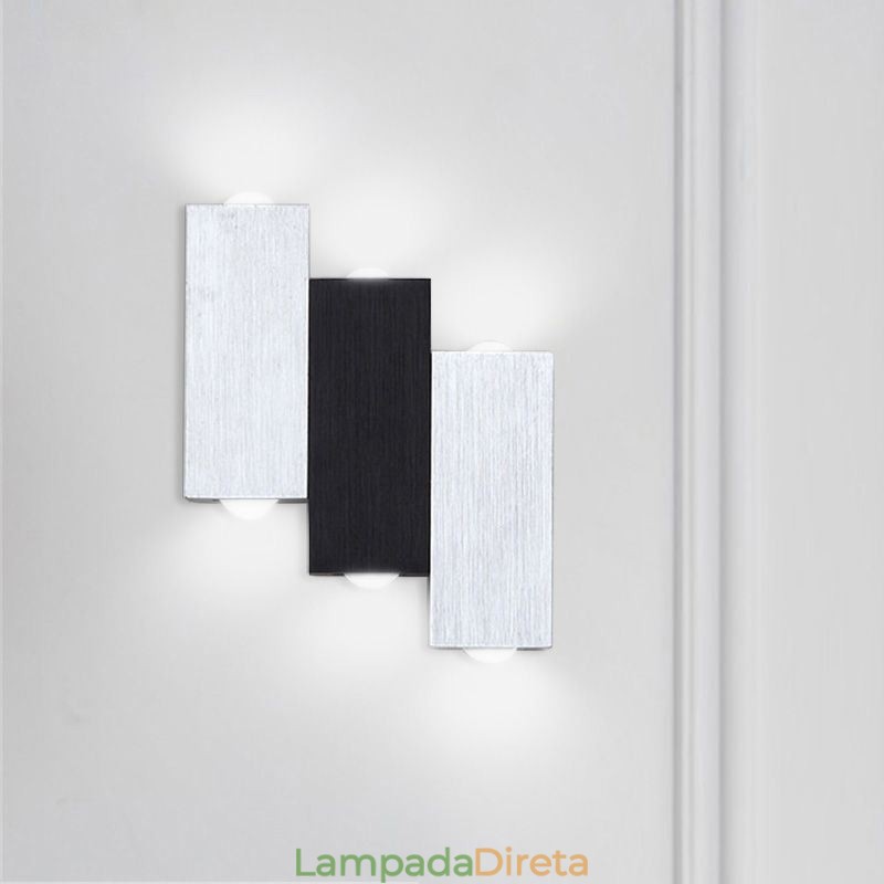 Luminárias de parede modernas para cima e para baixo Luminária de parede de alumínio Arandela