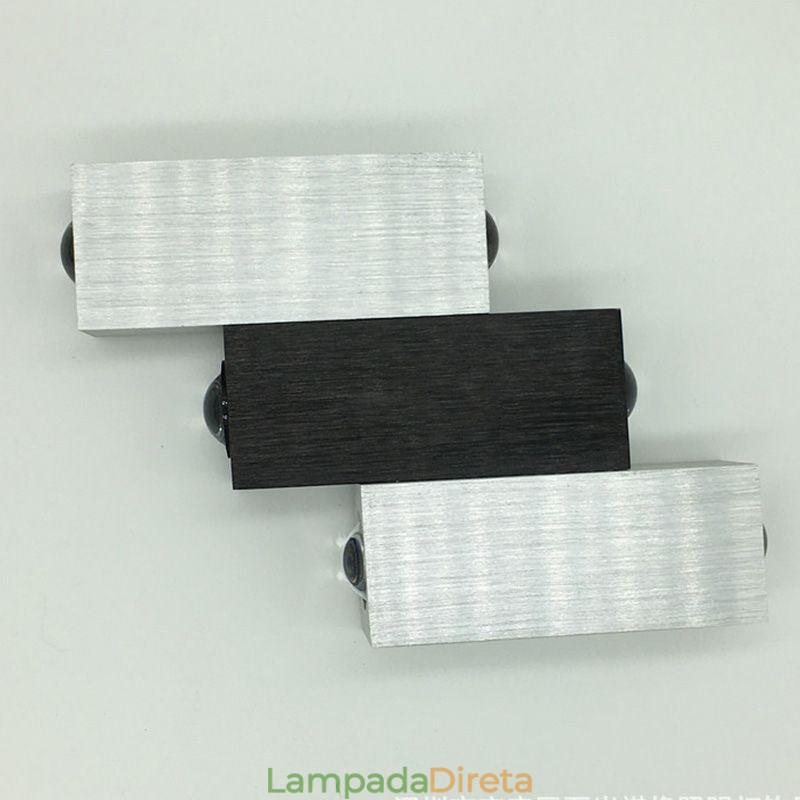 Luminárias de parede modernas para cima e para baixo Luminária de parede de alumínio Arandela