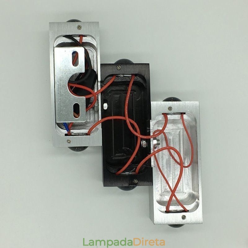 Luminárias de parede modernas para cima e para baixo Luminária de parede de alumínio Arandela