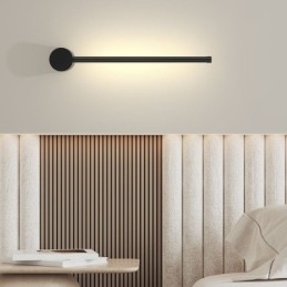 Luminária de parede longa moderna para decoração de cabeceira