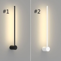 Luminária de parede longa moderna para decoração de cabeceira