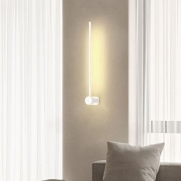 Luminária de parede longa moderna para decoração de cabeceira