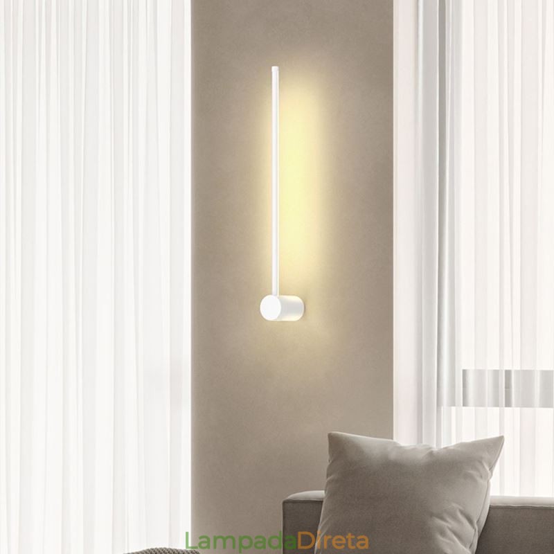 Luminária de parede longa moderna para decoração de cabeceira