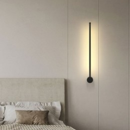 Luminária de parede longa moderna para decoração de cabeceira