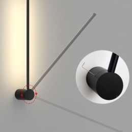 Luminária de parede longa moderna para decoração de cabeceira