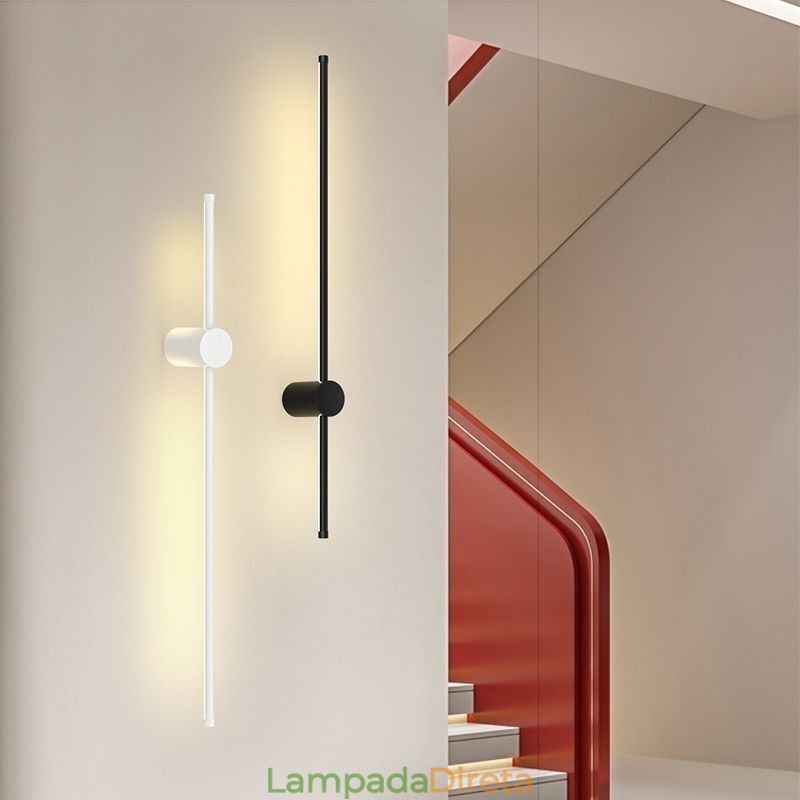 Luminária de parede longa moderna, decoração de cabeceira, lâmpada de corredor