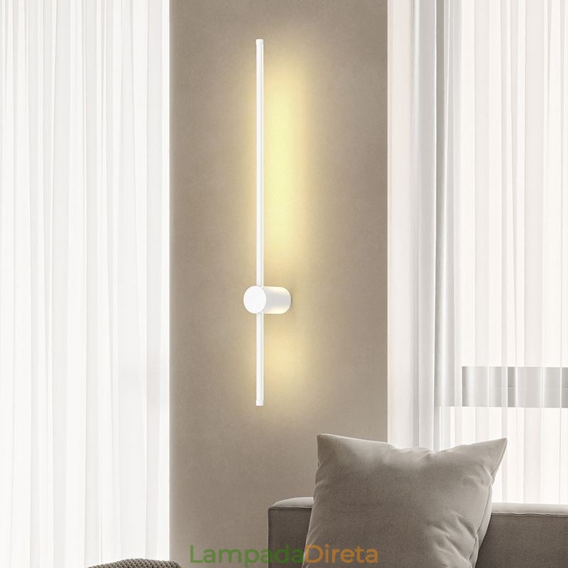 Luminária de parede longa moderna, decoração de cabeceira, lâmpada de corredor