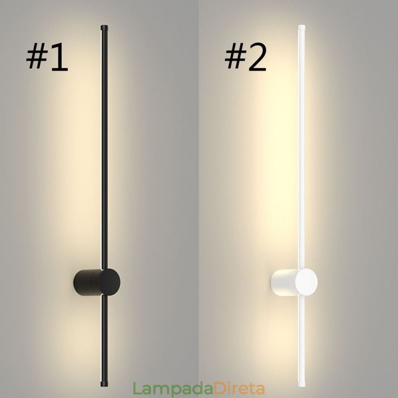 Luminária de parede longa moderna, decoração de cabeceira, lâmpada de corredor