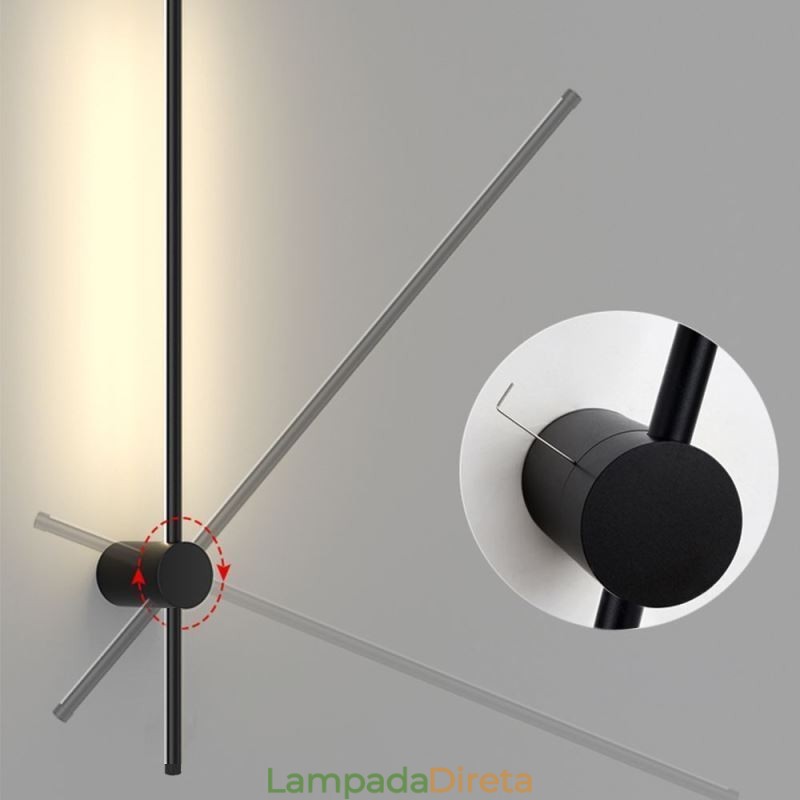 Luminária de parede longa moderna, decoração de cabeceira, lâmpada de corredor