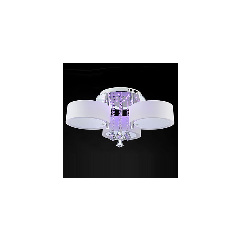 Controle remoto Flush Mount Crystal Moderno Contemporâneo
