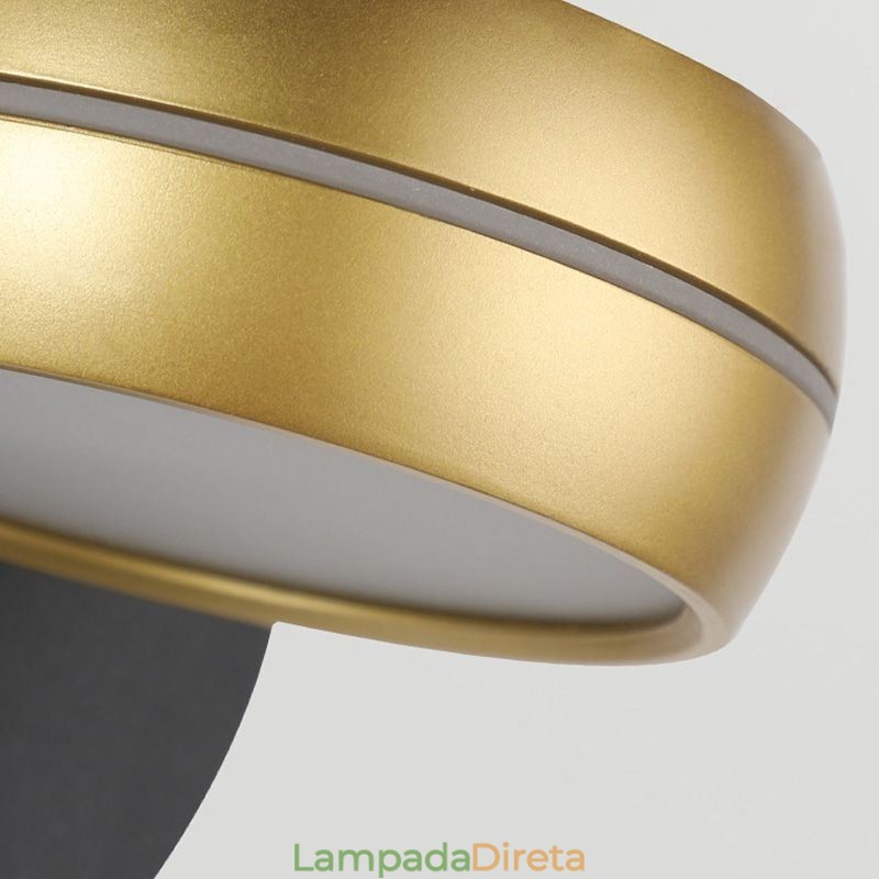 Luminária de parede giratória, arandela moderna e minimalista