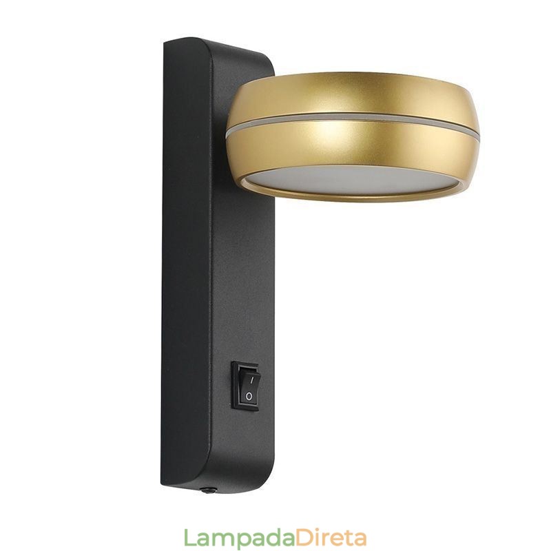 Luminária de parede giratória moderna e minimalista