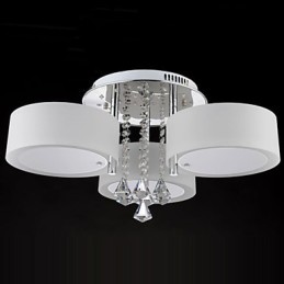 Controle remoto Flush Mount Crystal Moderno Contemporâneo