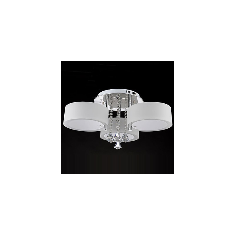Controle remoto Flush Mount Crystal Moderno Contemporâneo