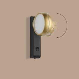 Luminária de parede giratória moderna e minimalista