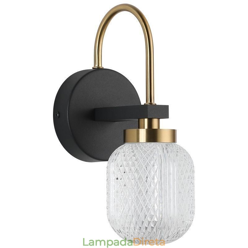 Luminária de parede moderna minimalista em acrílico