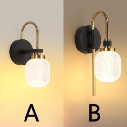 Luminária de parede moderna minimalista em acrílico