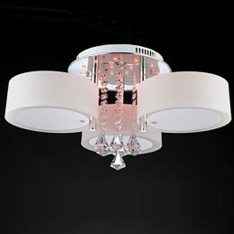 Controle remoto Flush Mount Crystal Moderno Contemporâneo