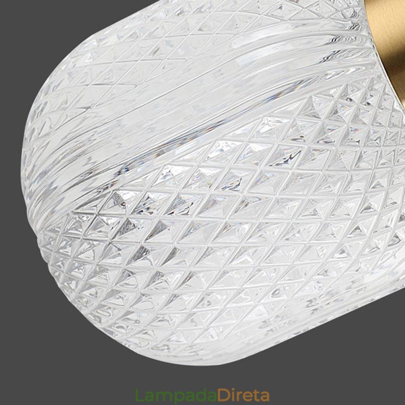 Luminária de parede moderna minimalista em acrílico