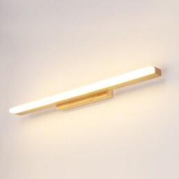 Espelho Luz Madeira Maciça Luminária de Parede Moderna Luminária de Parede Sconce