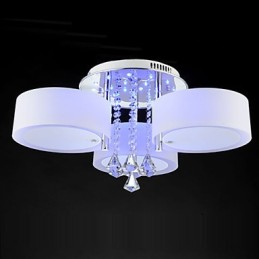 Controle remoto Flush Mount Crystal Moderno Contemporâneo