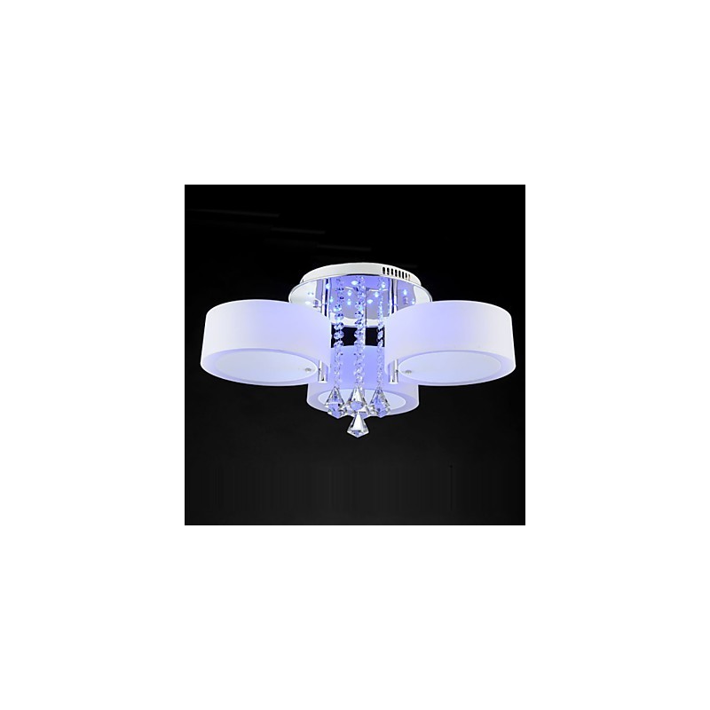Controle remoto Flush Mount Crystal Moderno Contemporâneo