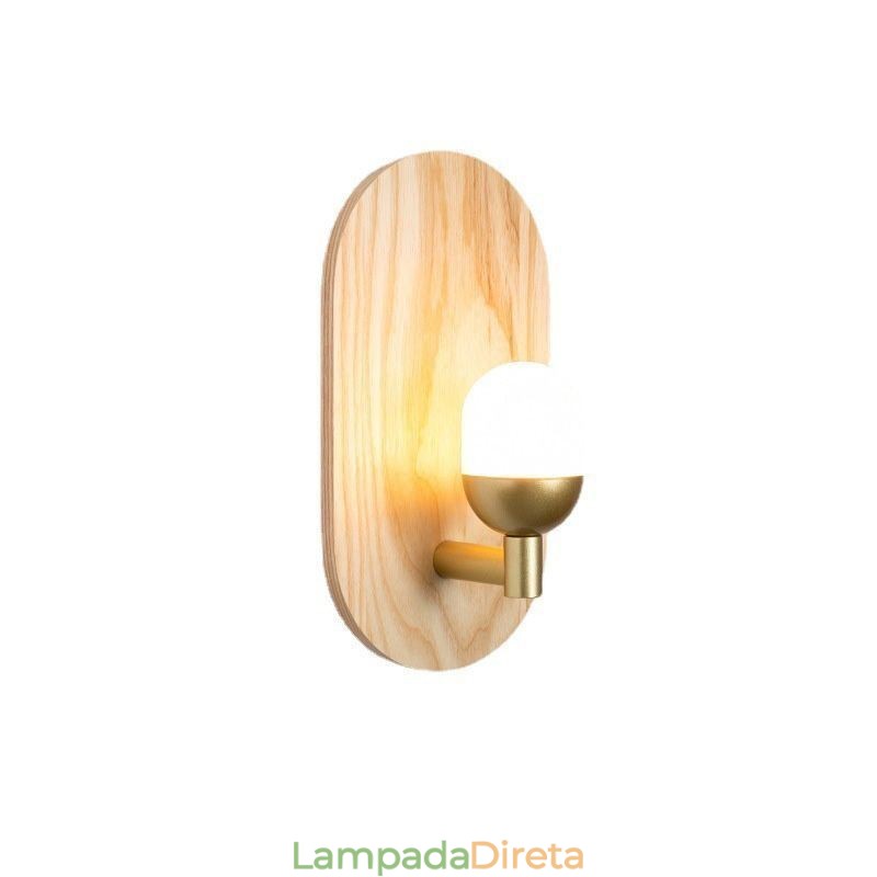 Decoração Parede Madeira Lâmpada Entrada Corredor Luzes Nordic Cabeceira Luz Parede