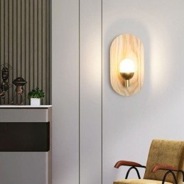 Decoração Parede Madeira Lâmpada Entrada Corredor Luzes Nordic Cabeceira Luz Parede