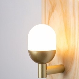 Decoração Parede Madeira Lâmpada Entrada Corredor Luzes Nordic Cabeceira Luz Parede
