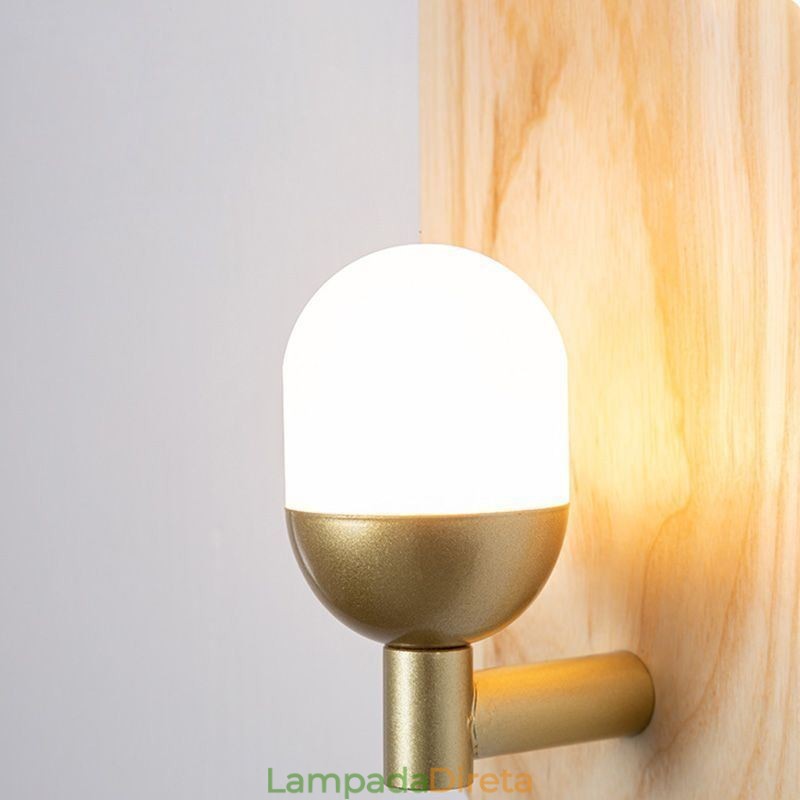 Decoração Parede Madeira Lâmpada Entrada Corredor Luzes Nordic Cabeceira Luz Parede