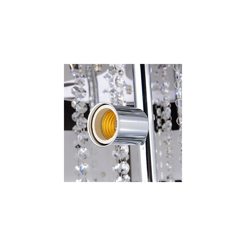 Controle remoto Flush Mount Crystal Moderno Contemporâneo