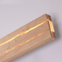Luminária de parede de madeira moderna, luzes de corredor de entrada, luz de parede de cabeceira nórdica