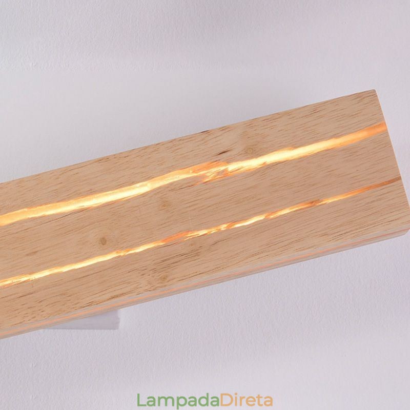 Luminária de parede de madeira moderna, luzes de corredor de entrada, luz de parede de cabeceira nórdica