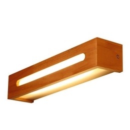 Luminária de parede moderna de madeira, luzes de corredor de entrada, luz de parede de cabeceira nórdica