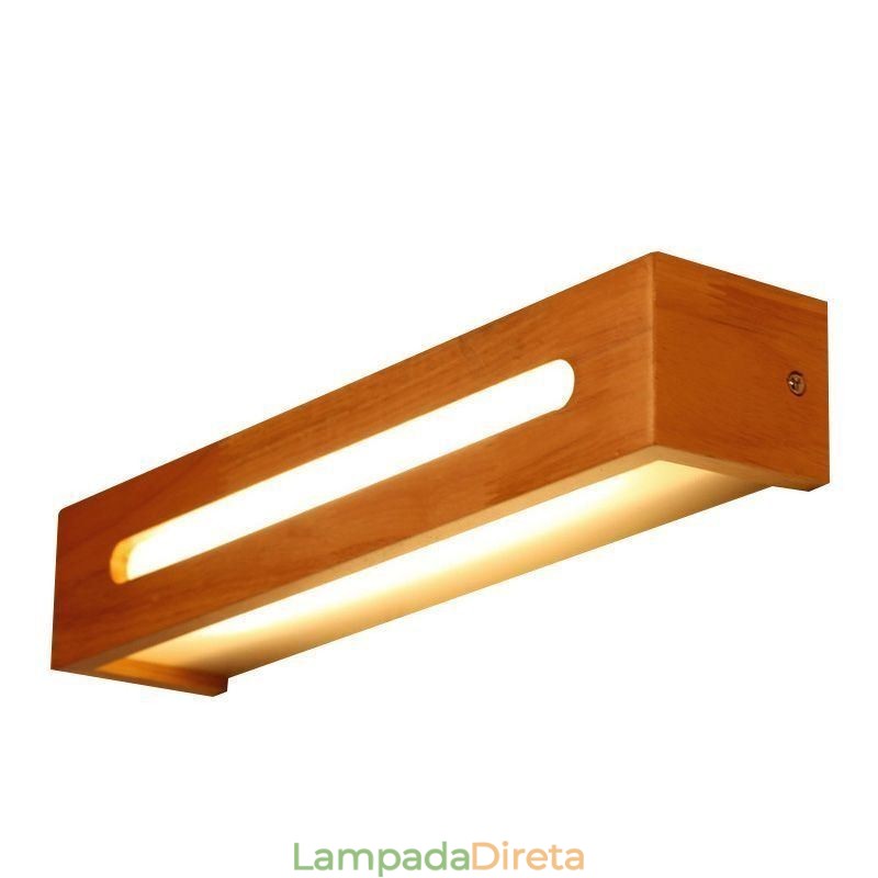 Luminária de parede moderna de madeira, luzes de corredor de entrada, luz de parede de cabeceira nórdica