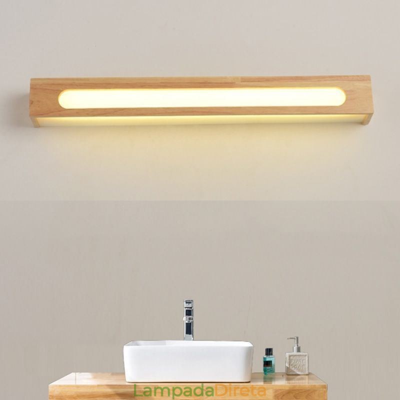 Luminária de parede moderna de madeira, luzes de corredor de entrada, luz de parede de cabeceira nórdica