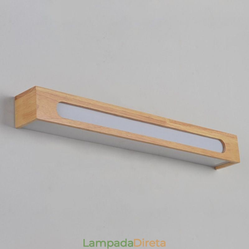 Luminária de parede moderna de madeira, luzes de corredor de entrada, luz de parede de cabeceira nórdica