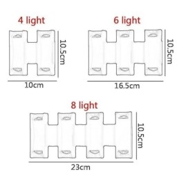 Luminária de parede à prova d'água moderna de alumínio para varanda de jardim montada na superfície
