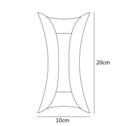 Luminária de parede moderna à prova d'água para pátio, varanda, corredor