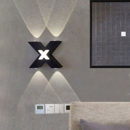 Luminária de parede Art Déco para cima e para baixo Iluminação interna Luminária de parede de alumínio