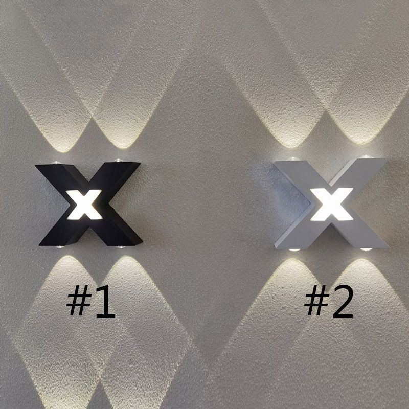 Luminária de parede Art Déco para cima e para baixo Iluminação interna Luminária de parede de alumínio