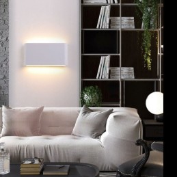 Luminária de parede à prova d'água moderna simples de alumínio para decoração de interiores