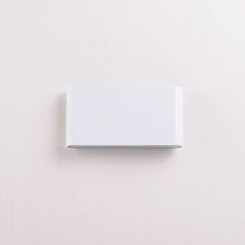 Luminária de parede à prova d'água moderna simples de alumínio para decoração de interiores