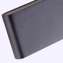 Luminária de parede à prova d'água moderna simples de alumínio para decoração de interiores