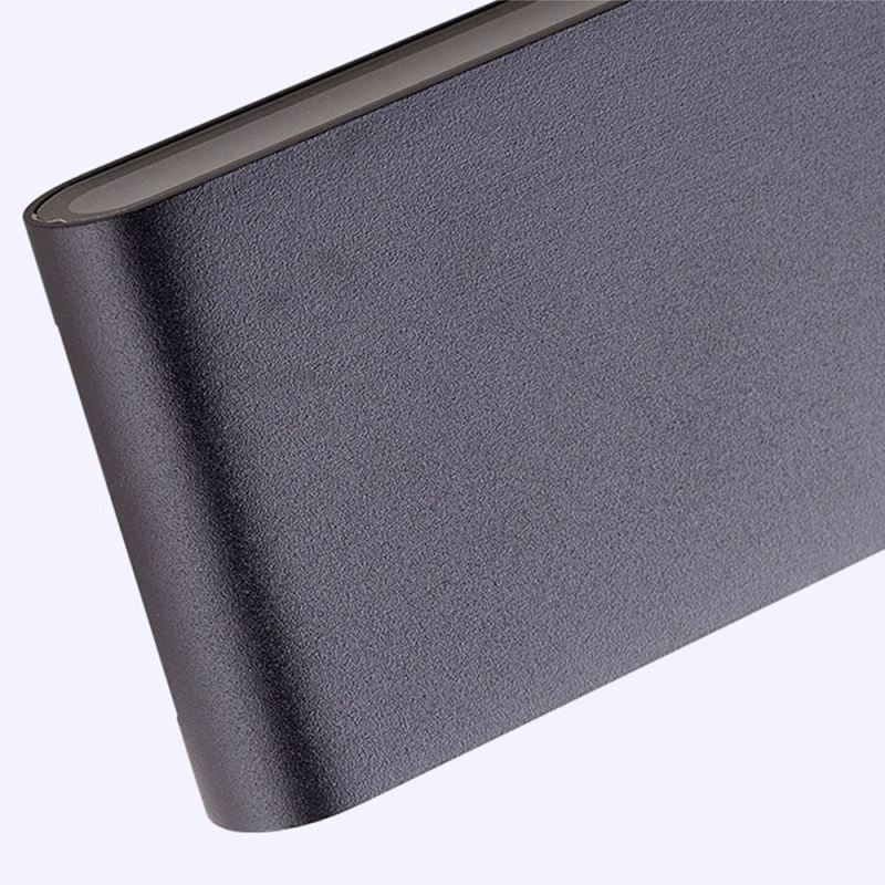 Luminária de parede à prova d'água moderna simples de alumínio para decoração de interiores