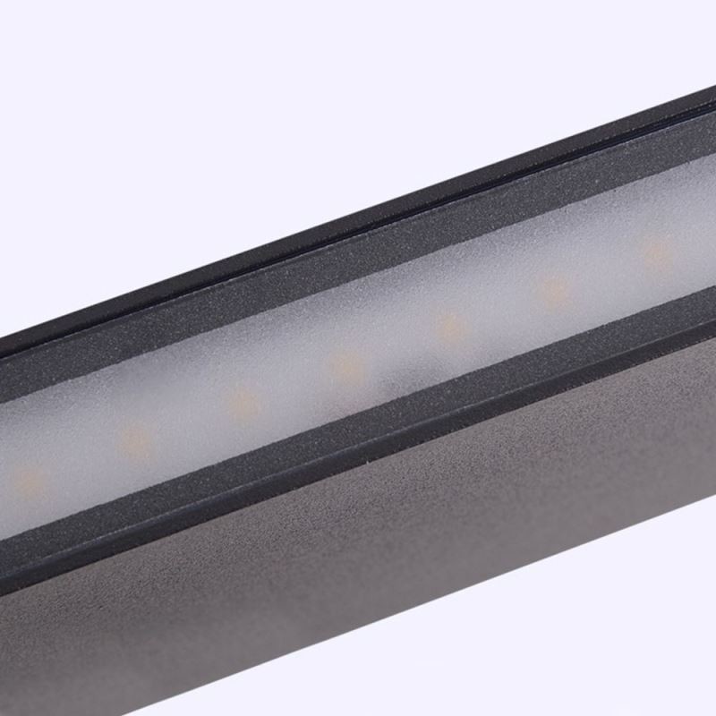 Luminária de parede à prova d'água moderna simples de alumínio para decoração de interiores
