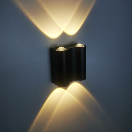 Luminária de parede de alumínio para varanda, superfície montada, luz de varanda Luminária de parede de alumínio para varanda, superfície montada, luz de varanda