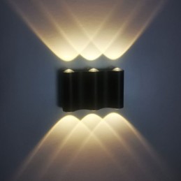 Luminária de parede de alumínio para varanda, superfície montada, luz de varanda