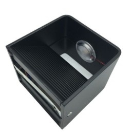 Luminária de parede de alumínio para varanda, superfície montada, cubo, luz de varanda