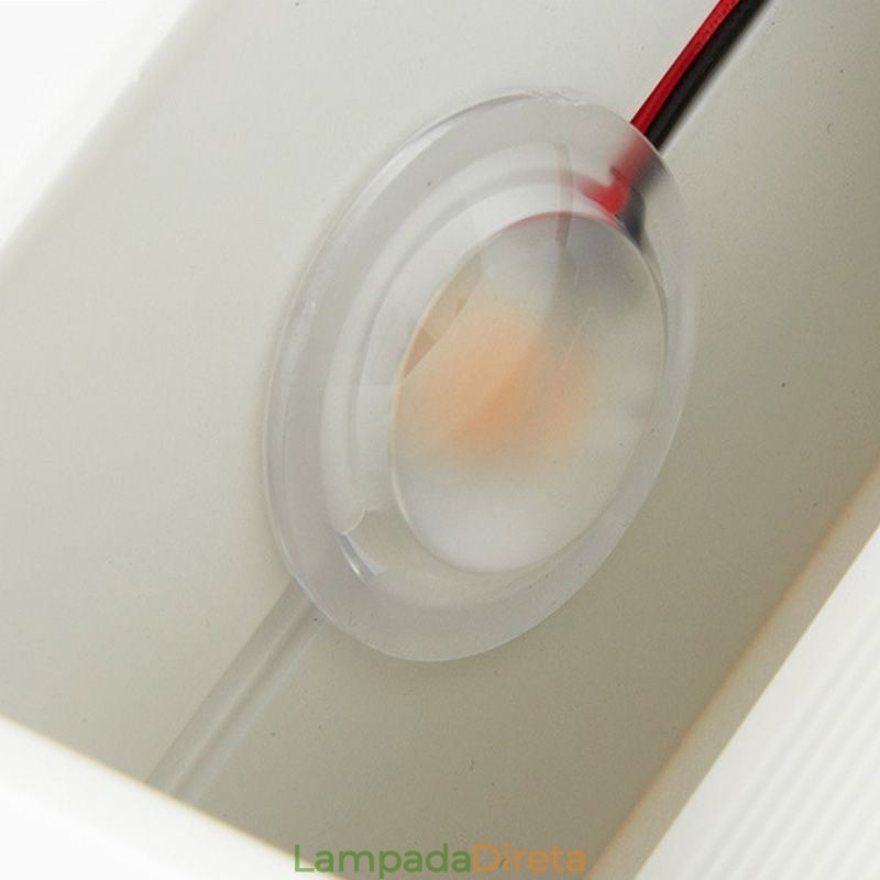 Luminária de parede de alumínio para varanda, superfície montada, cubo, luz de varanda